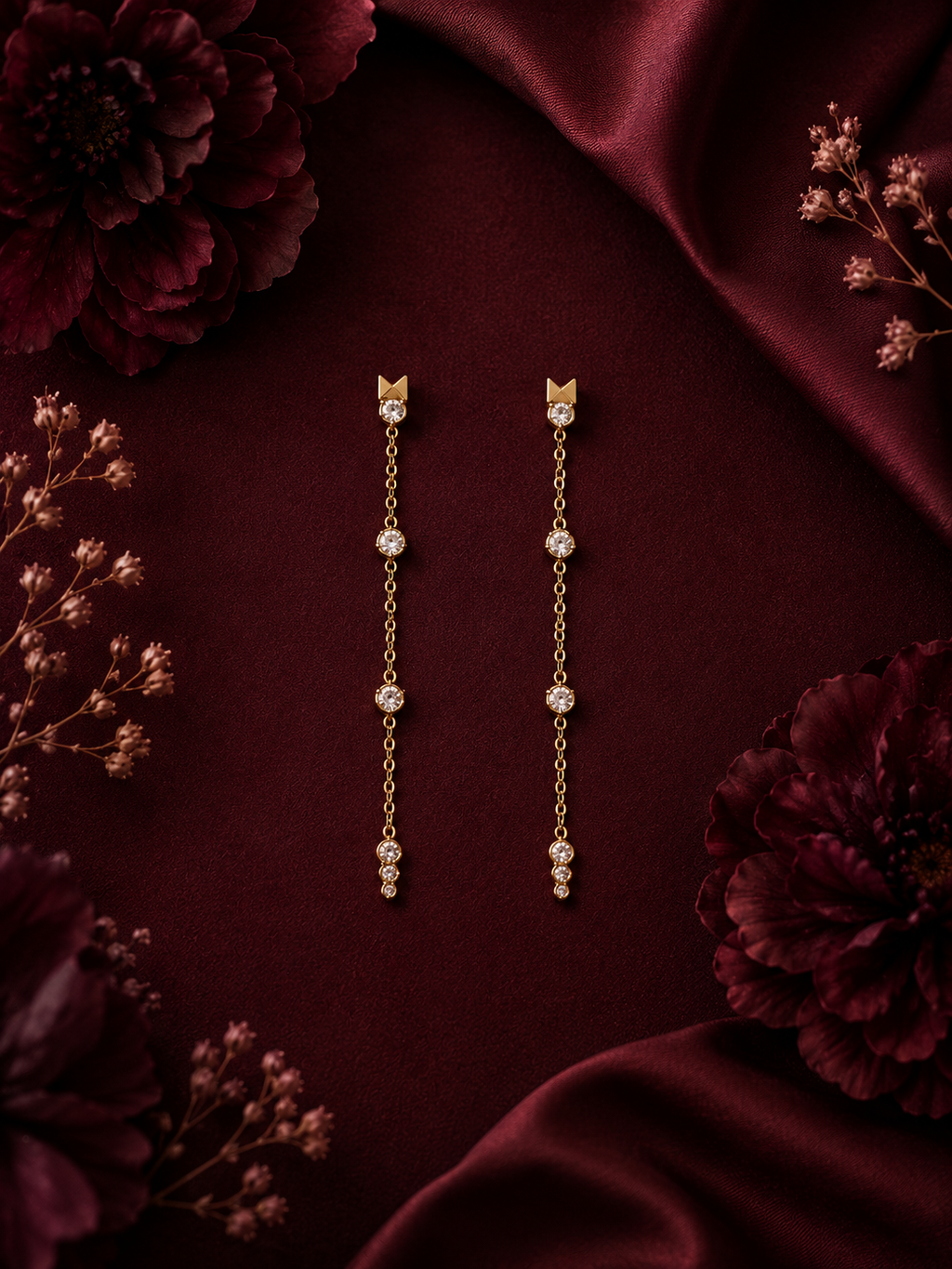 Aurielle Crystal Cascade Earrings
