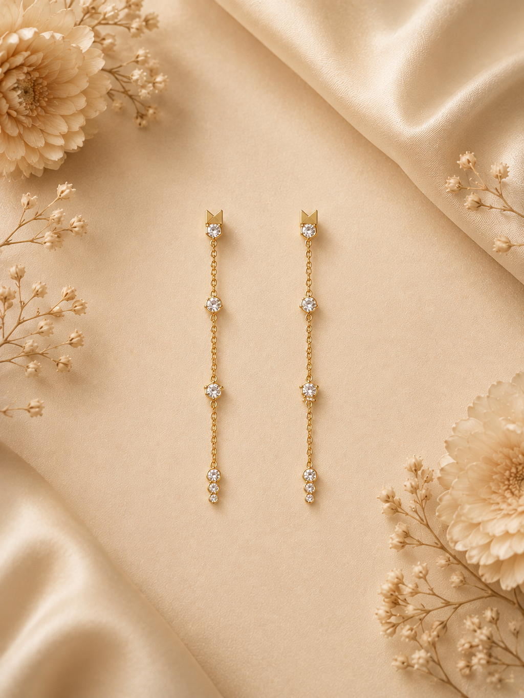 Aurielle Crystal Cascade Earrings