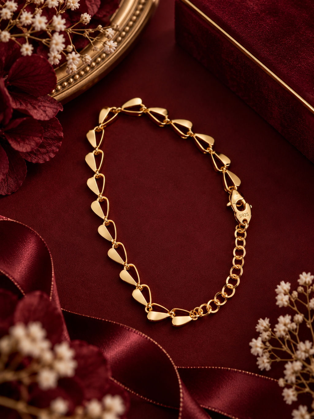 Aurielle Golden Petal Bracelet