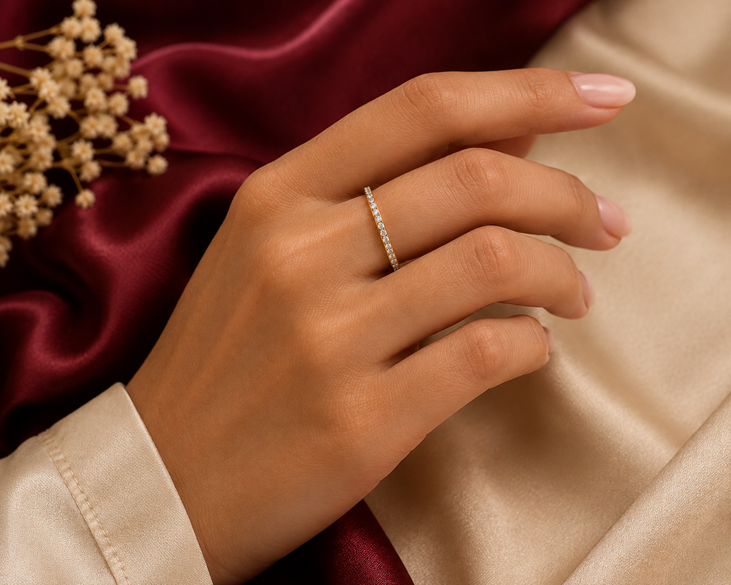 Aurielle Celeste Crystal Band Ring