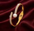Aurielle Pearl Radiance Cuff Bracelet