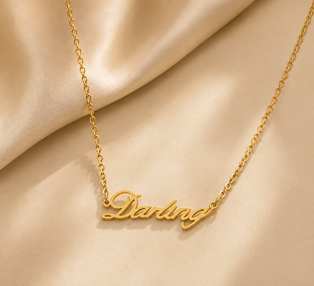 Aurielle Darling Script Necklace