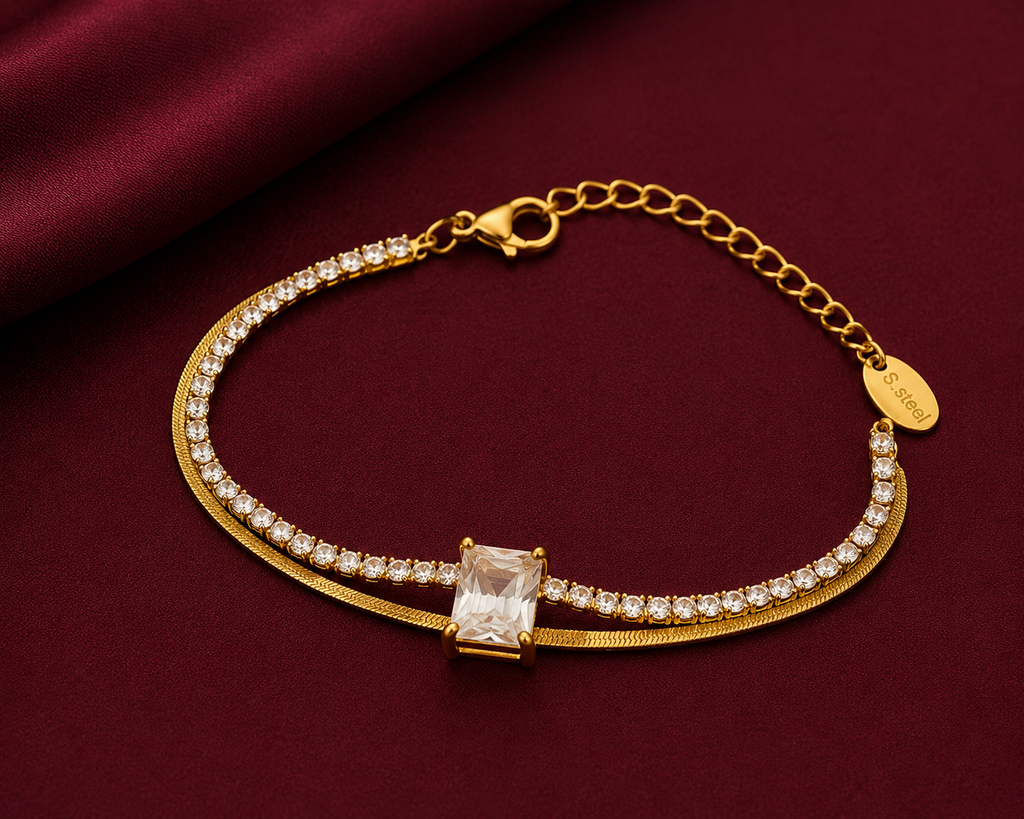 Aurielle Emerald Crystal Bracelet