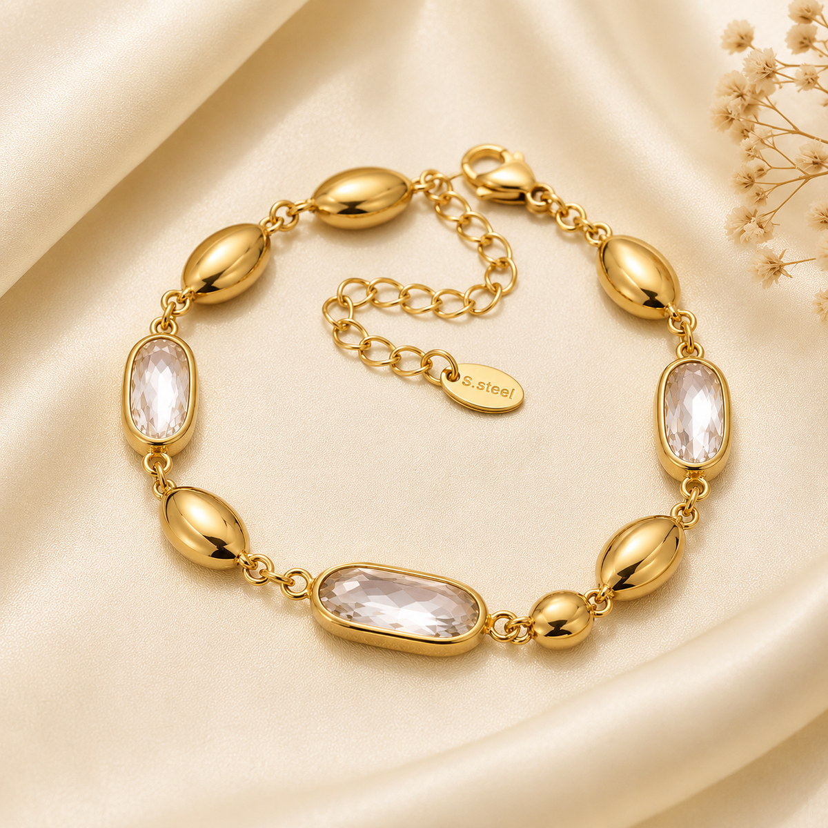 Aurielle Oval Crystal Bracelet.