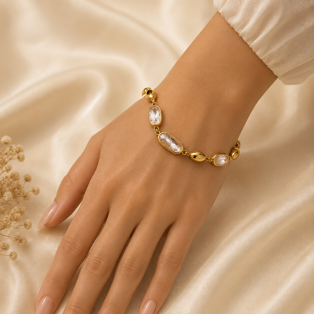 Aurielle Oval Crystal Bracelet.