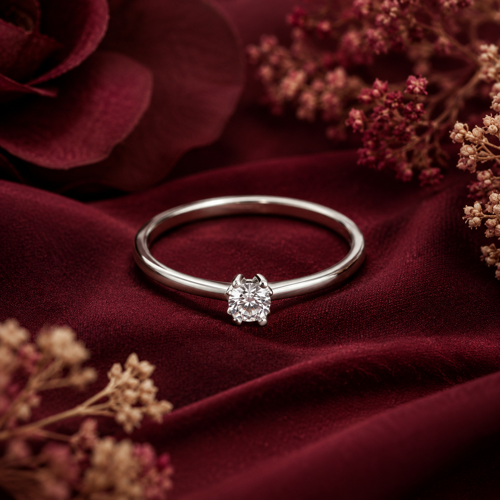 Aurielle Celeste Solitaire Ring