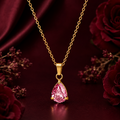 Aurielle Blush Crystal Pendant Necklace
