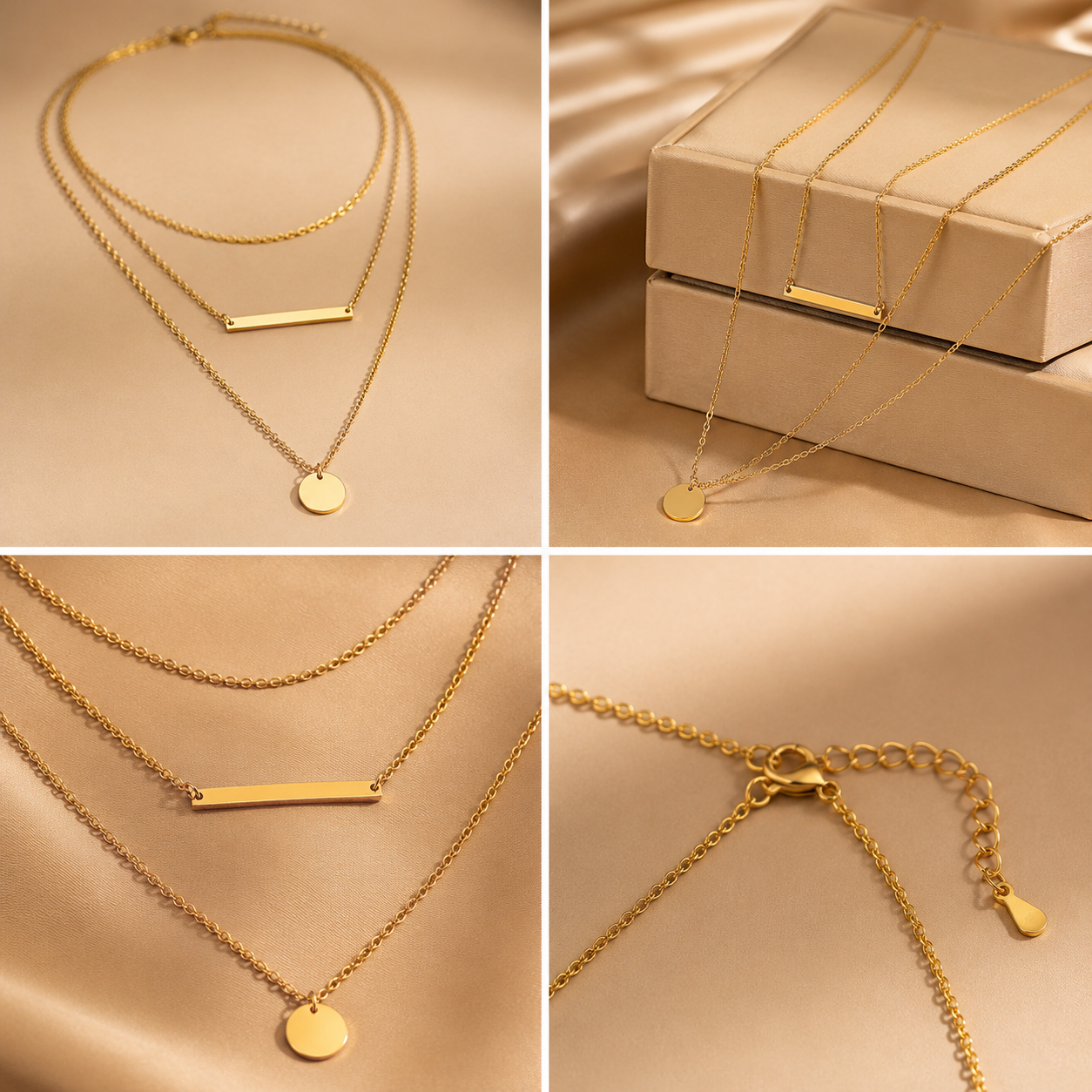 Aurielle Golden Layers Necklace