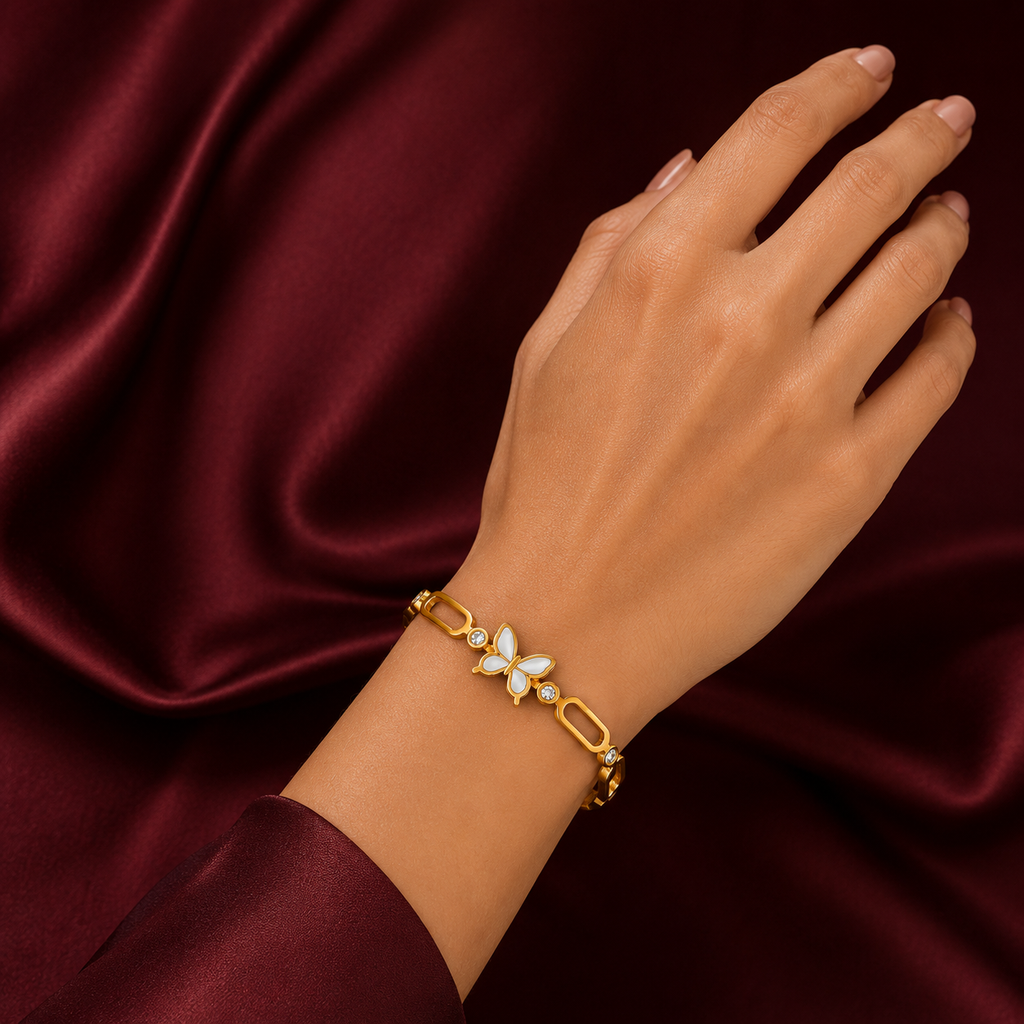 Aurielle Butterfly Charm Bracelet