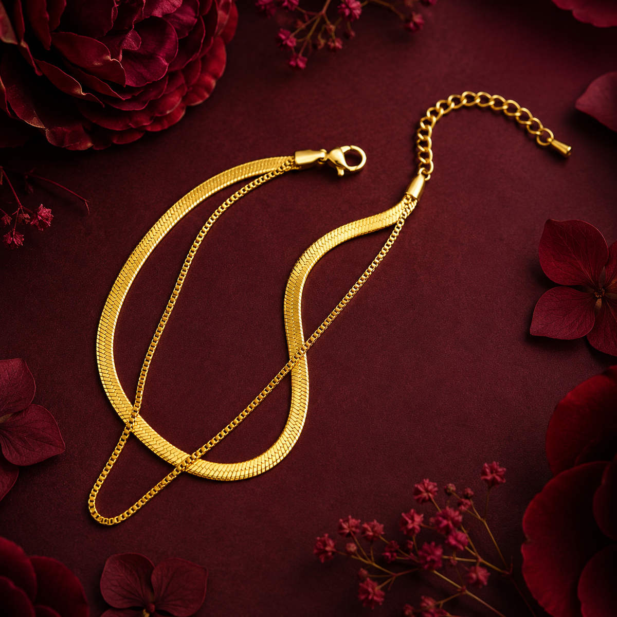 Aurielle Serpentine Luxe Anklet