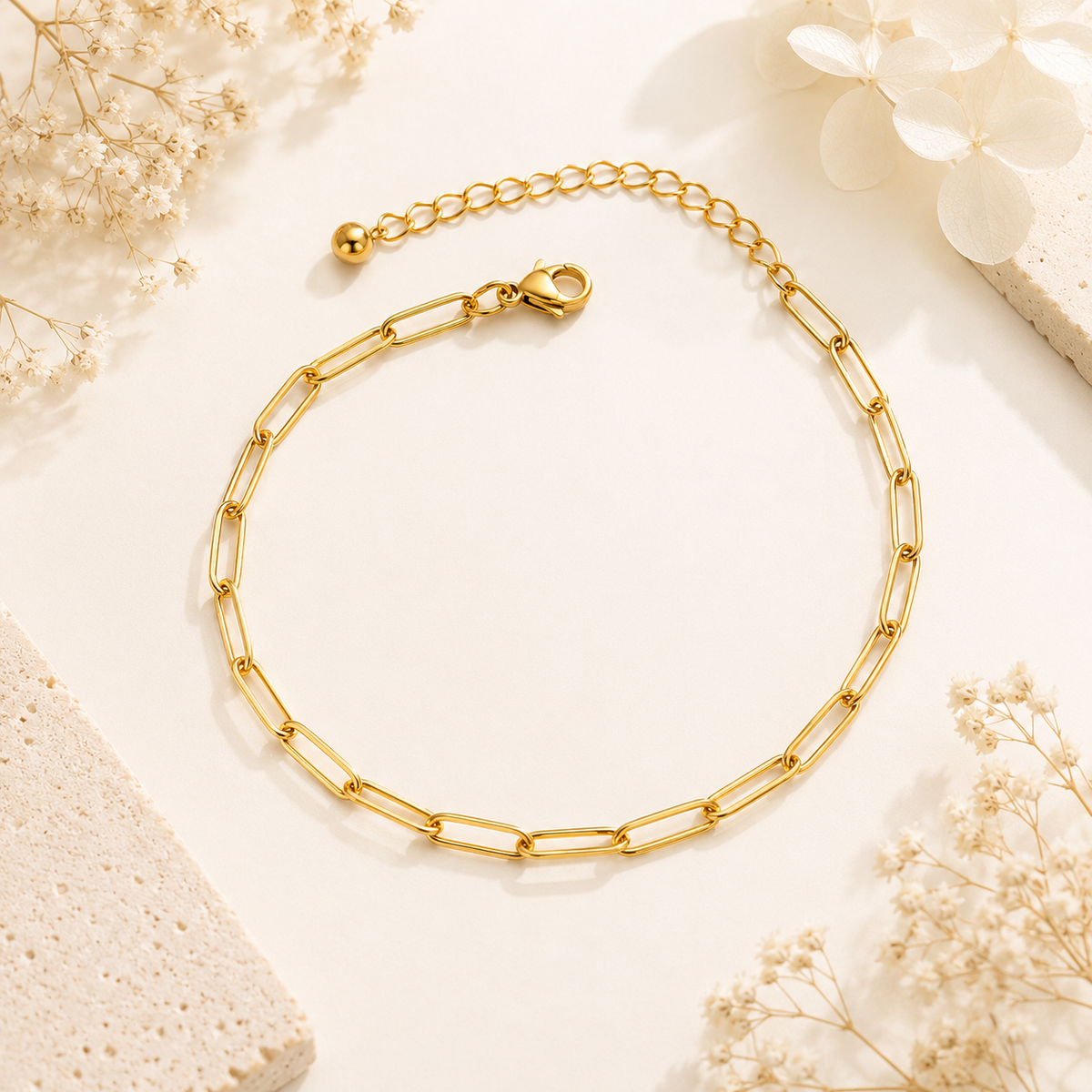 Aurielle Paperclip Luxe Anklet