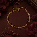 Aurielle Paperclip Luxe Anklet