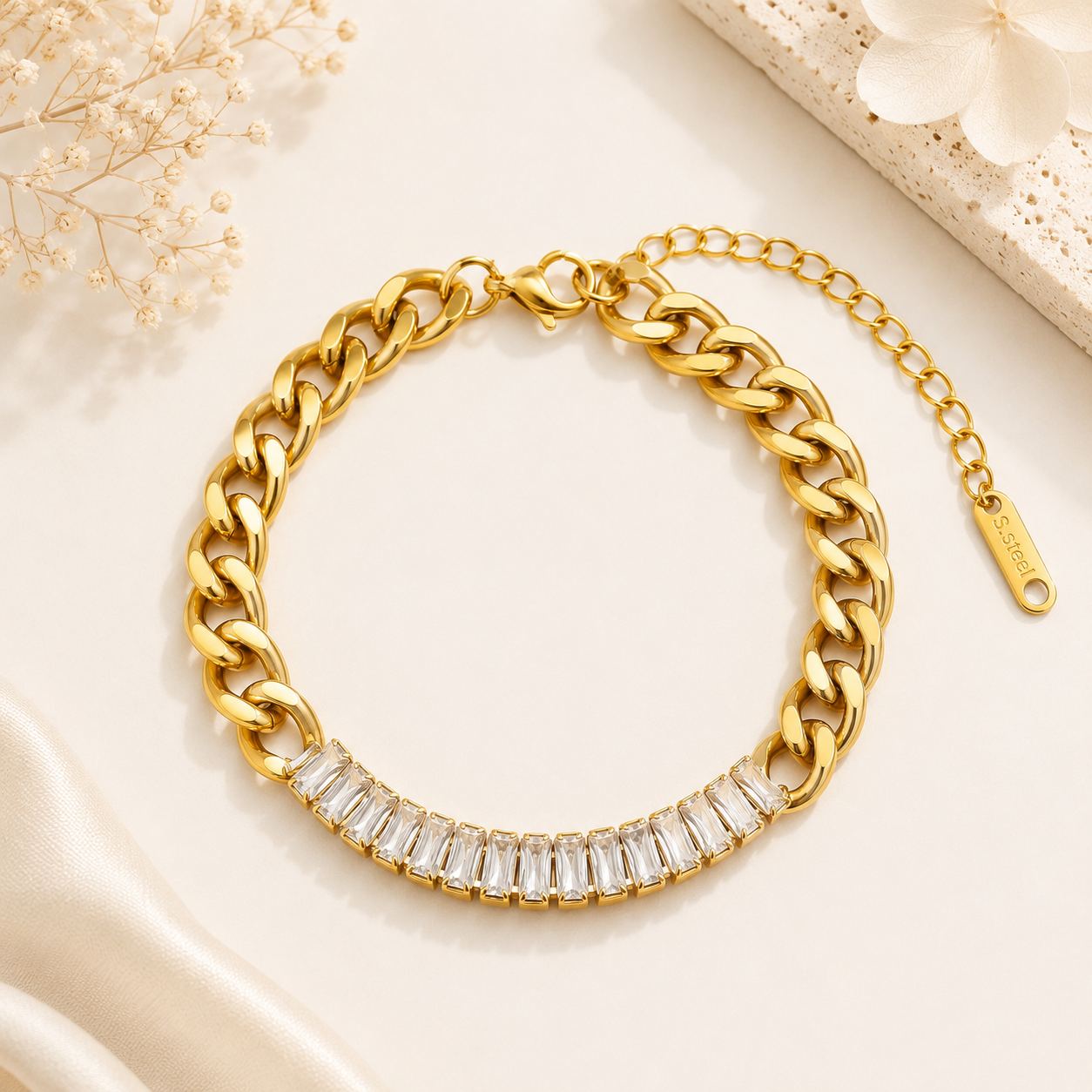 Aurielle Radiance Crystal Link Bracelet