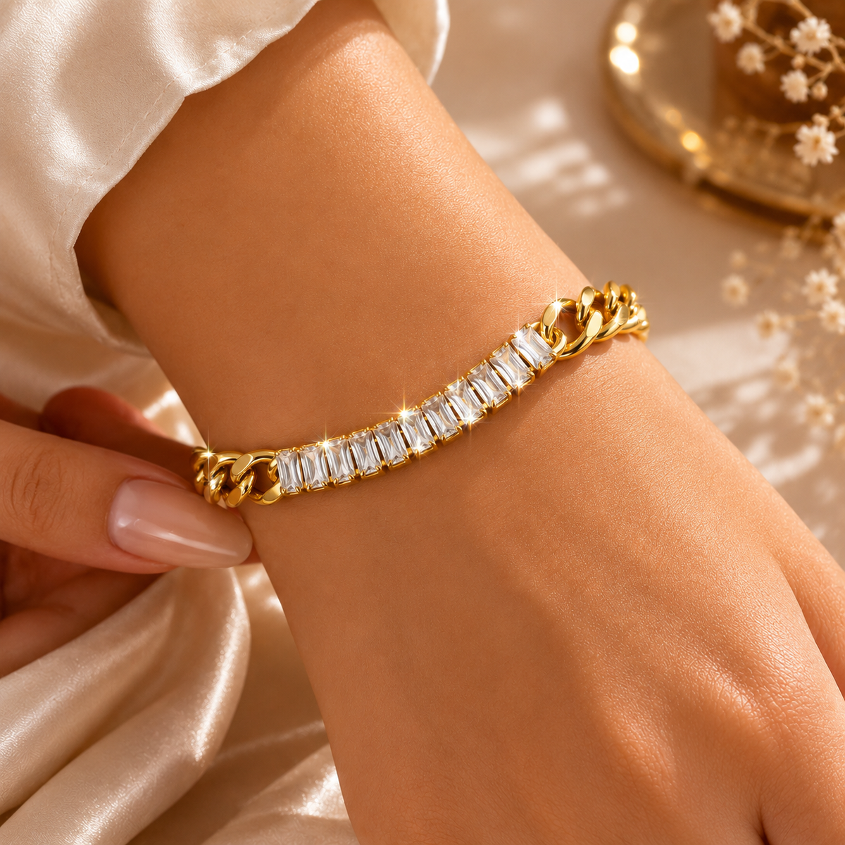 Aurielle Radiance Crystal Link Bracelet