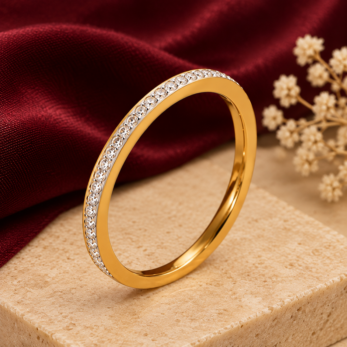 Aurielle Celeste Crystal Band Ring