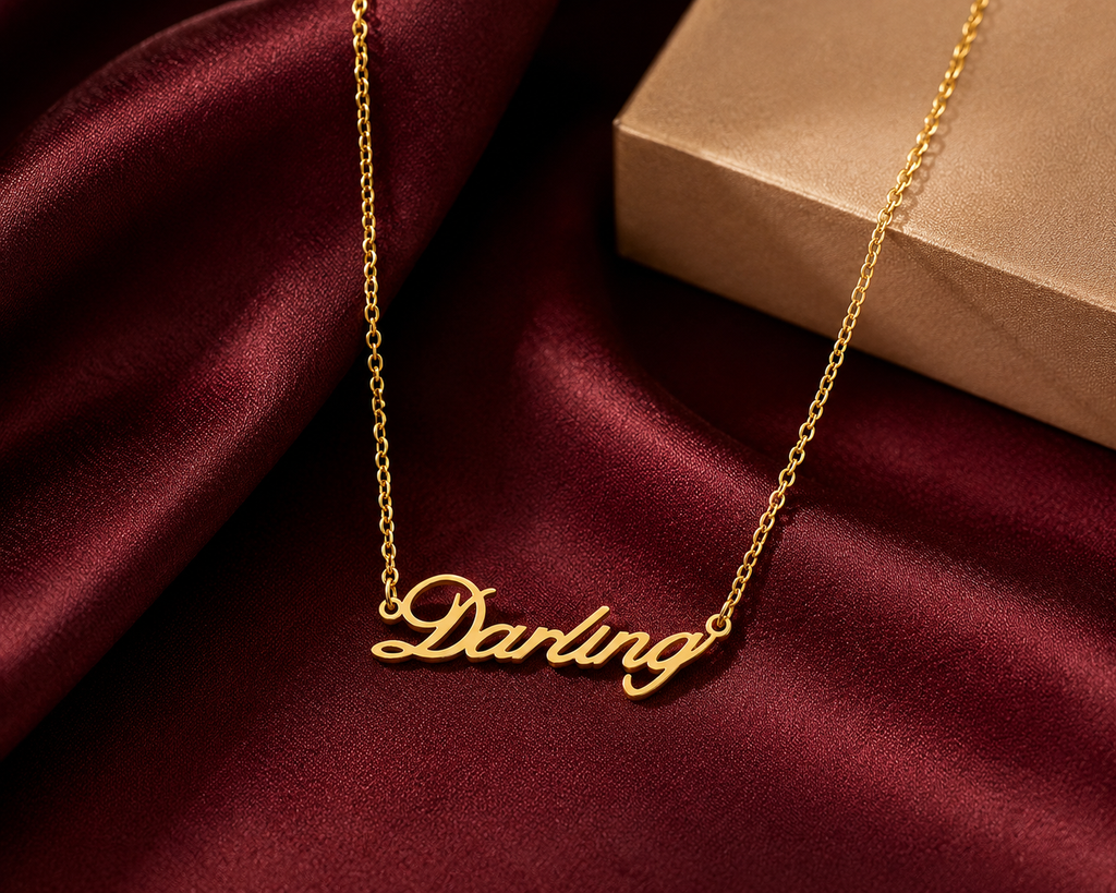 Aurielle Darling Script Necklace