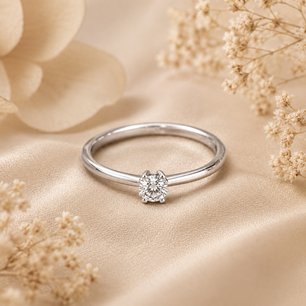 Aurielle Celeste Solitaire Ring