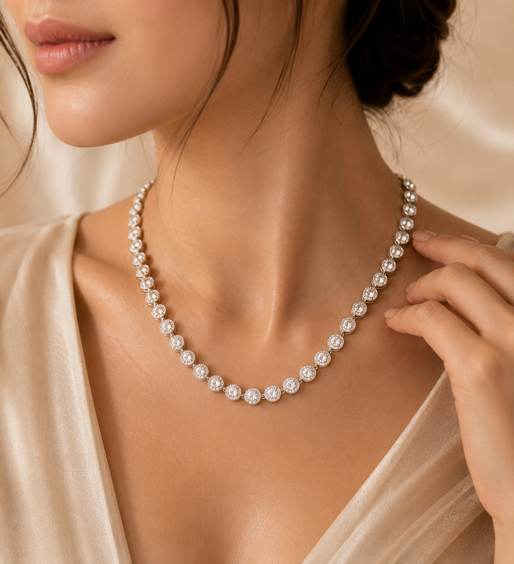 Celeste Halo Necklace