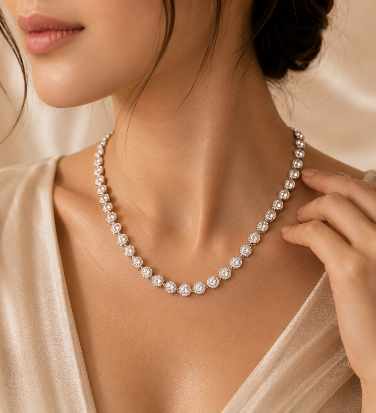 Celeste Halo Necklace