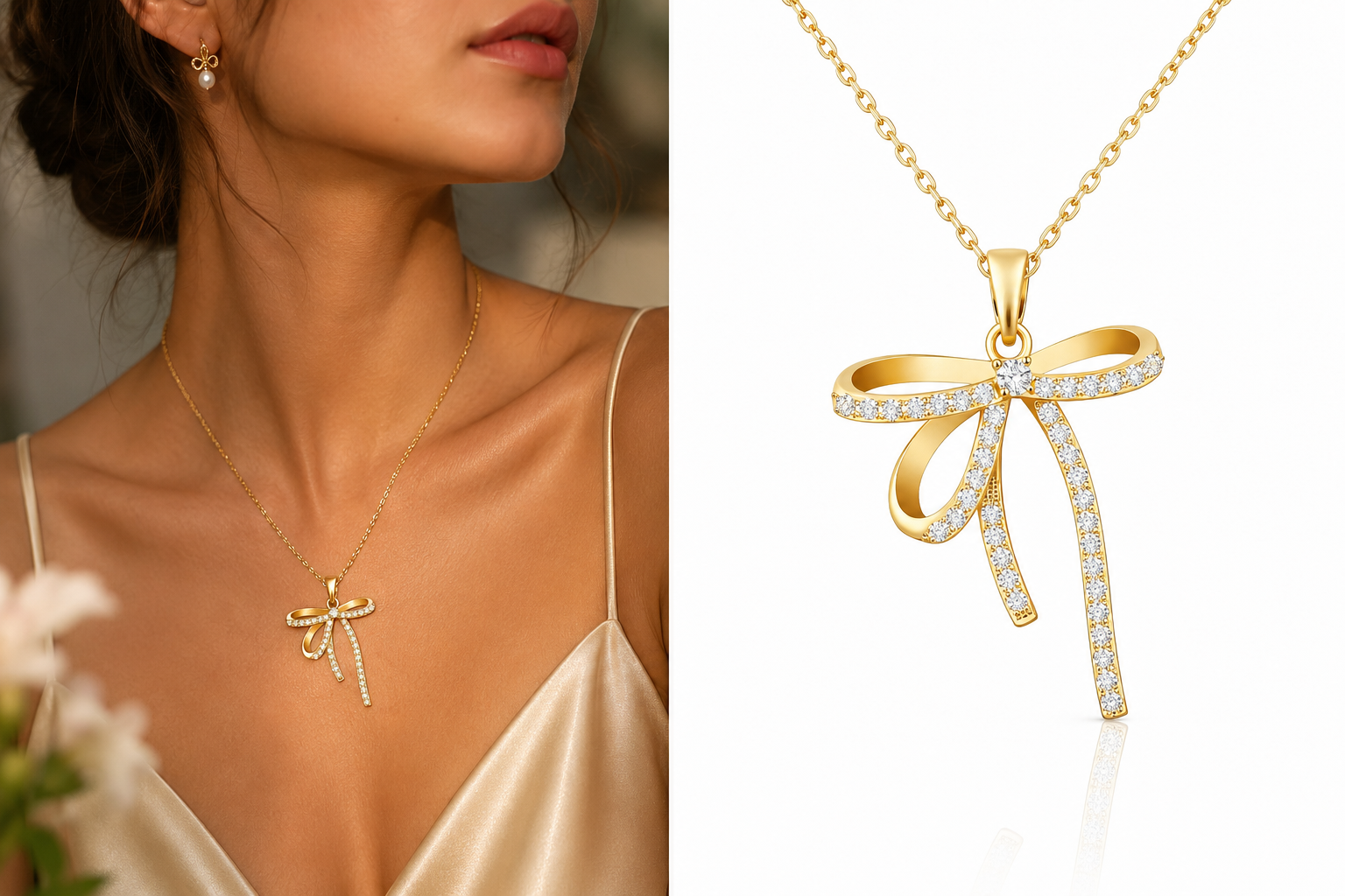 Aurielle  Bow Necklace