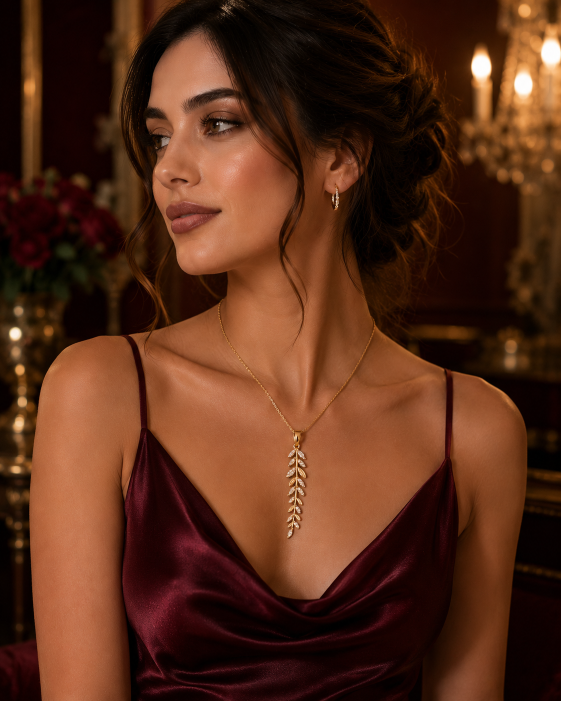 Aurielle Golden Vine Necklace