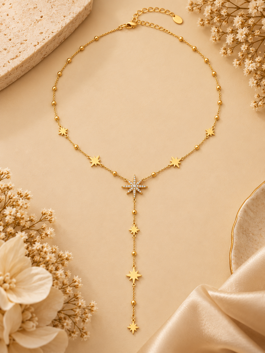 Aurielle Celestia Star Lariat Necklace